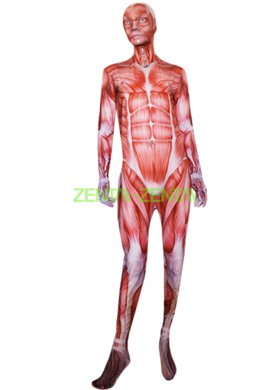 Muscle Printed Zentai Suit | Attack on Titan Bodysuit
