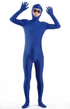 Navy Open Face Zentai Suit Navy Open Face Zentai Suit