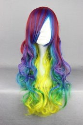 Neon Multi-Color Lolita Curly Cosplay Wig