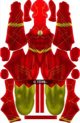 New 52 Flash Red Dye-Sub Spandex Lycra Costume