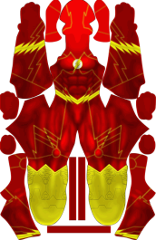 New 52 Flash Yellow Lines Dye-Sub Spandex Lycra Costume
