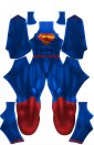 New 52 Superman Dye-Sub Spandex Lycra Costume
