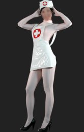 Nurse Costume | Lycra and PVC 3-Set Sexy Costume Nurse Costume | Lycra and PVC 3-Set Sexy Costume