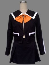 PERSONA-Black,White And Orange Female School Uniform