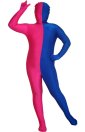 Pink and Royal Blue Split Kids Zentai Suit