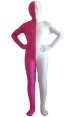 Pink and White Split Kids Zentai Suit