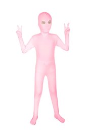 Pink Open Eyes Kids Zentai Suit