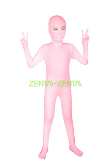 Pink Open Eyes Kids Zentai Suit