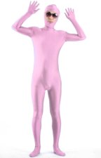 Pink Open Face Zentai Suit Pink Open Face Zentai Suit