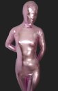 Pink Shiny Full Body Suit | Full-body Unisex Shiny Metallic Zentai Suits