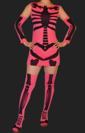 Pink Skeleton 3 Set Dress