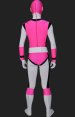 Power Ranger Costume | Pink and White Spandex Lycra Bodysuit