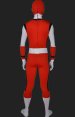 Power Ranger Costume | Red and White Spandex Lycra Bodysuit