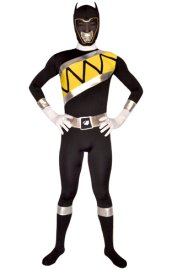 Power Ranger Jungle Fury Costume | Black Spandex Lycra Zentai