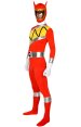 Power Ranger Jungle Fury Costume | Red Spandex Lycra Zentai