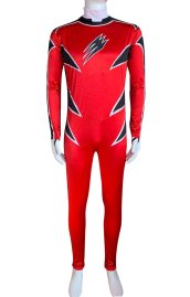 Power Ranger Jungle Fury Red Ranger Satin Costume