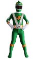 Power Ranger Kids Costume | Green Silver and Yellow Spandex Lycra Zentai Suit