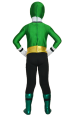Power Ranger Kids Costume- Samurai Megazord Green and Black Spandex Lycra Catsuit