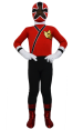 Power Ranger Kids Costume- Samurai Megazord Red and Black Spandex Lycra Catsuit