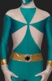 Power Ranger-Lightspeed Rescue Green and White Lycra Zentai Suit
