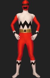 Power Ranger Lost Galaxy Costume -Red Galaxy Lycra Zentai Suit