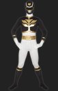 Power Ranger Megaforce | Black and White Lycra Zentai Costume