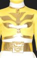 Power Ranger Megaforce Costume -Yellow and White Lycra Zentai Suit