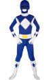Power Ranger Mighty Morphin Blue Kids Zentai Suit