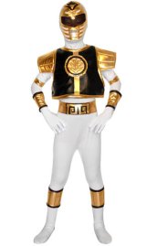 Power Ranger Mighty Morphin Gold Kids Zentai Suit