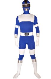 Power Ranger Rainbow Costume | Blue Spandex Lycra Zentai