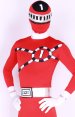 Power Ranger! Red And White Lycra Spandex Zentai Suits