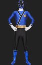Power Ranger- Samurai Megazord Blue and Black Spandex Lycra Catsuit