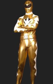 Power Rangers Dino Thunder | Gold and White Zentai Suits