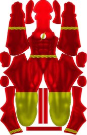 Pre New 52 Flash Dye-Sub Spandex Lycra Costume