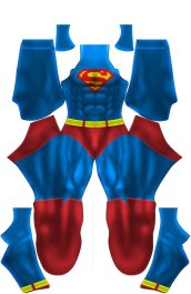 Pre New 52 Superman Dye-Sub Spandex Lycra Costume