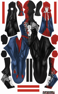 PS4 Half Symboite S-guy Printed Spandex Lycra Costume