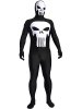 Punisher Black and White Spandex Lycra Zentai Costume