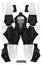 Punisher with Boots Dye-Sub Spandex Lycra Costume Punisher with Boots Dye-Sub Spandex Lycra Costume