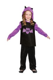 Purple and Black Bat Halloween Kids Costume