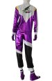 Purple and Black Shiny Metallic Supehro Costume