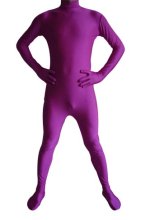 Purple Spandex Lycra Catsuit (No Hood No Hand)