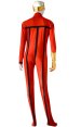 Red and Gold Spandex Lycra Sexy Supehero Costume