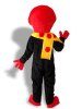 Red, Black, Light pink And Yellow Mascot Costume