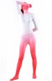 Red Gradient Full Body Suit | Silk Lycra