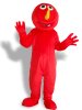 Red Monster Short-furry Mascot Costume