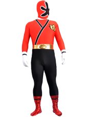 Red Power Rangers Spandex Lycra Zentai Suit