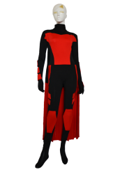 Red Robin Costume | Spandex Lycra Bodysuit with Cape