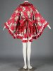Red Sakula Pattern Kimono Style Cosplay Dress 15G