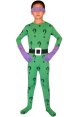 Riddler Green and Purple Kids Catsuit