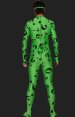 Riddler ! Green Question Mark with Eye Mask Zentai Suits